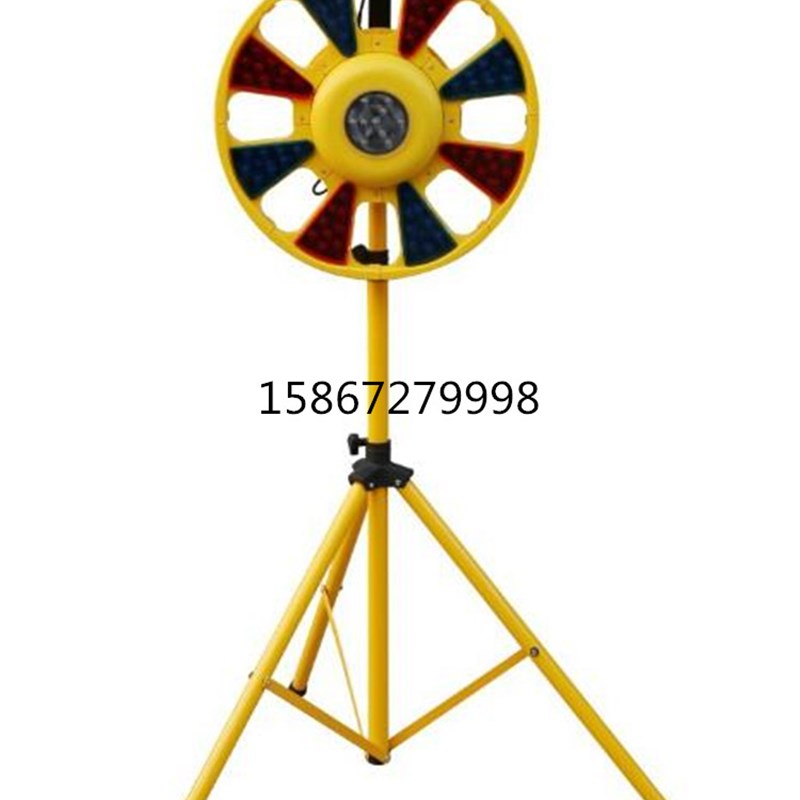 太阳能回旋灯 交通警示灯 红蓝频闪灯LED信号指示施工灯交通设施