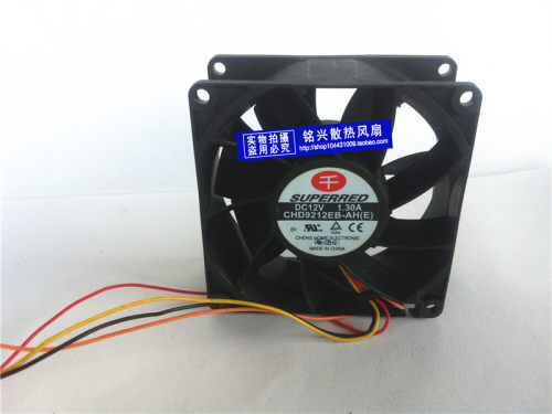 原装千红风扇CHD9212EB-AH(E) 9CM 12V 1.30A 服务器风扇 四线