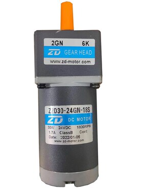 ZD中大直流电机30W 24V电压1800转 ZD230-24GN-18S/2GN6K
