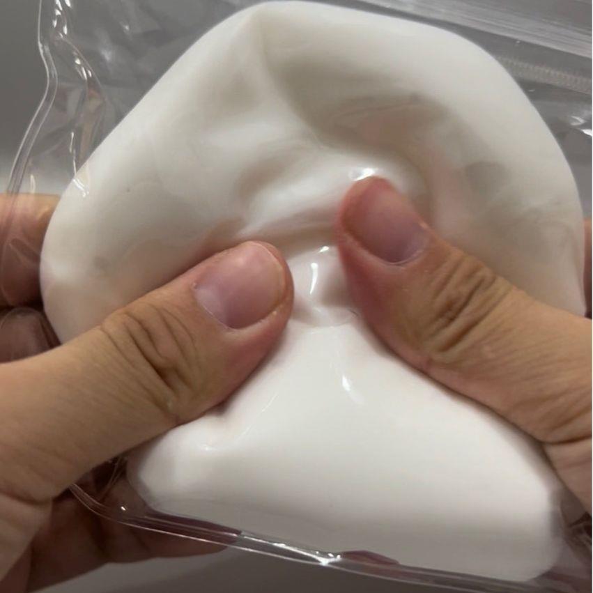 小红书同款可塑流体方块豆腐蛋黄酥捏捏儿童仿真减压玩具慢回弹