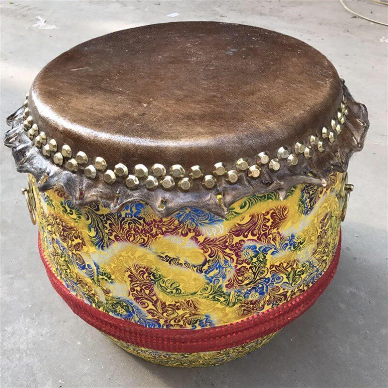 醒狮鼓18寸舞狮鼓头层水牛皮鼓佛山狮鼓成人锣鼓大鼓龙舟龙船鼓