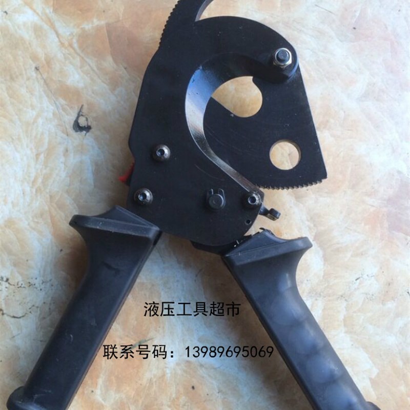 巨力TCR-500S 手动齿轮剪刀剪切500电缆 单手棘轮剪刀手柄可伸缩1