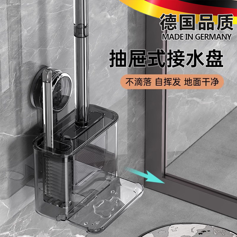 吸盘马桶刷家用无死角2024新款壁挂式洗厕所刷子卫生间刷马桶神器