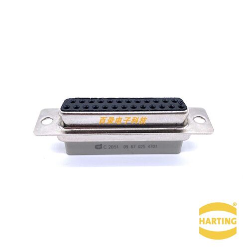 HARTING连接器09670254701 5A 母芯D-SUB-25 pole male通讯