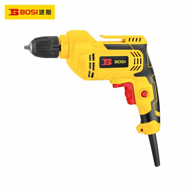 波斯10mm调速手电钻BS660301钻夹头齿轮转子碳刷定子机壳开关450W