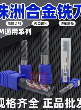 株洲钻石硬质合金钨钢铣刀4刃GM-4E立铣刀D2 3 4 5 6 8 10 12直柄