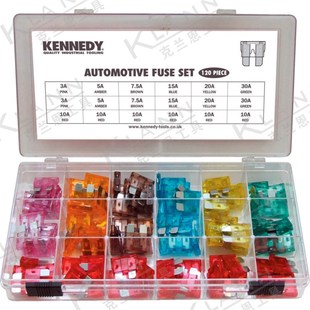 9900K 英国肯尼迪KENNEDY 503 KEN 汽修 120件标准汽车保险丝组套