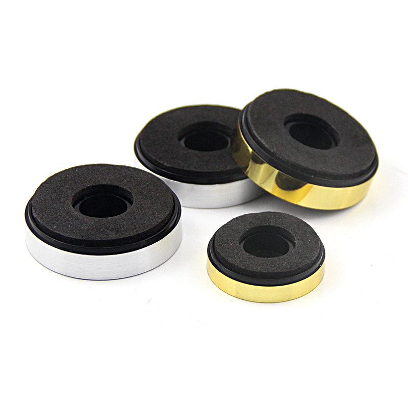 机箱脚垫音响功放垫脚家具桌椅脚垫银/金边外圆30-40-50mm