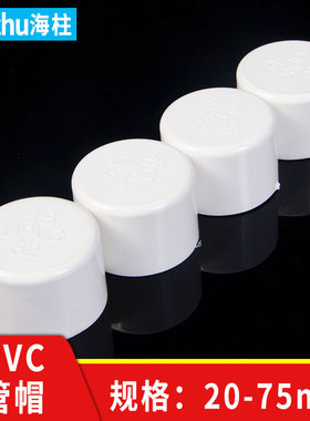 PVC管帽封头管帽盖堵帽堵盖堵塞头水管塑料20 25 32 40 50 63 75