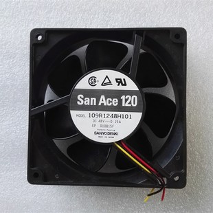 12038 109R1248H101 48V 0.15A 散热风扇 原装 3线 拆机日本三洋