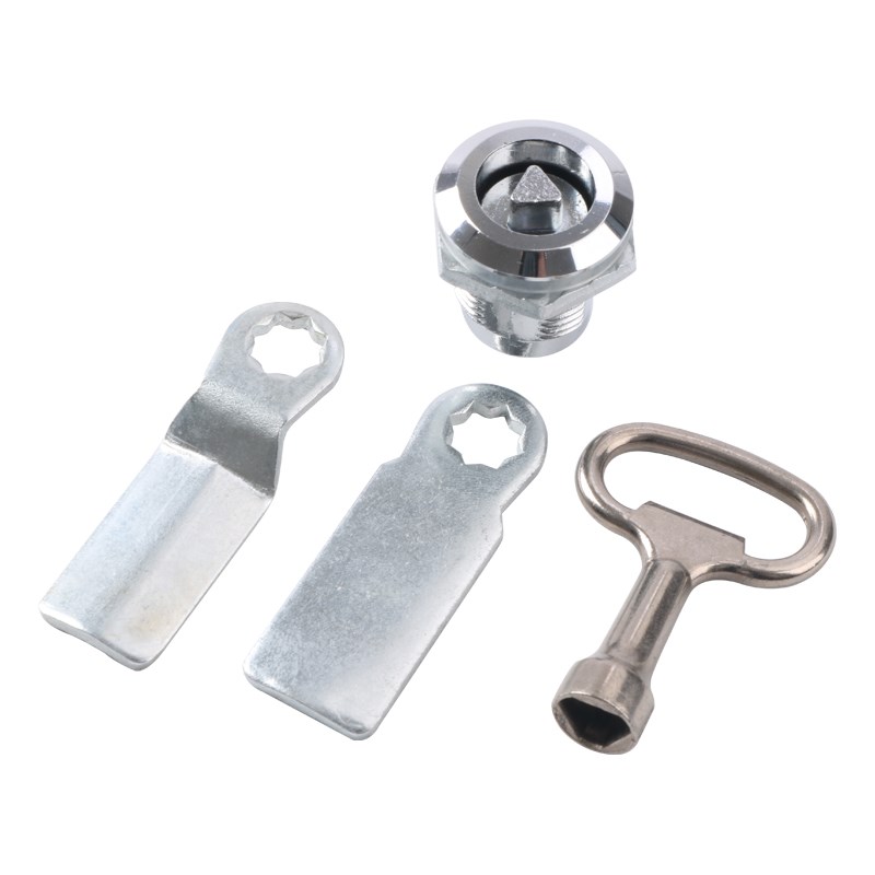 海坦MS705三角锁转舌锁 MS406一字锁垃圾箱锁不锈钢锁 配电柜锁