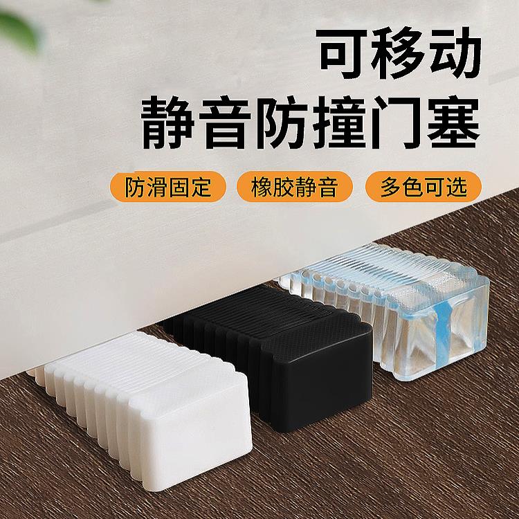 矽胶门阻防风防滑防撞门塞门楔子商户阻门器安全门固定门挡免打孔