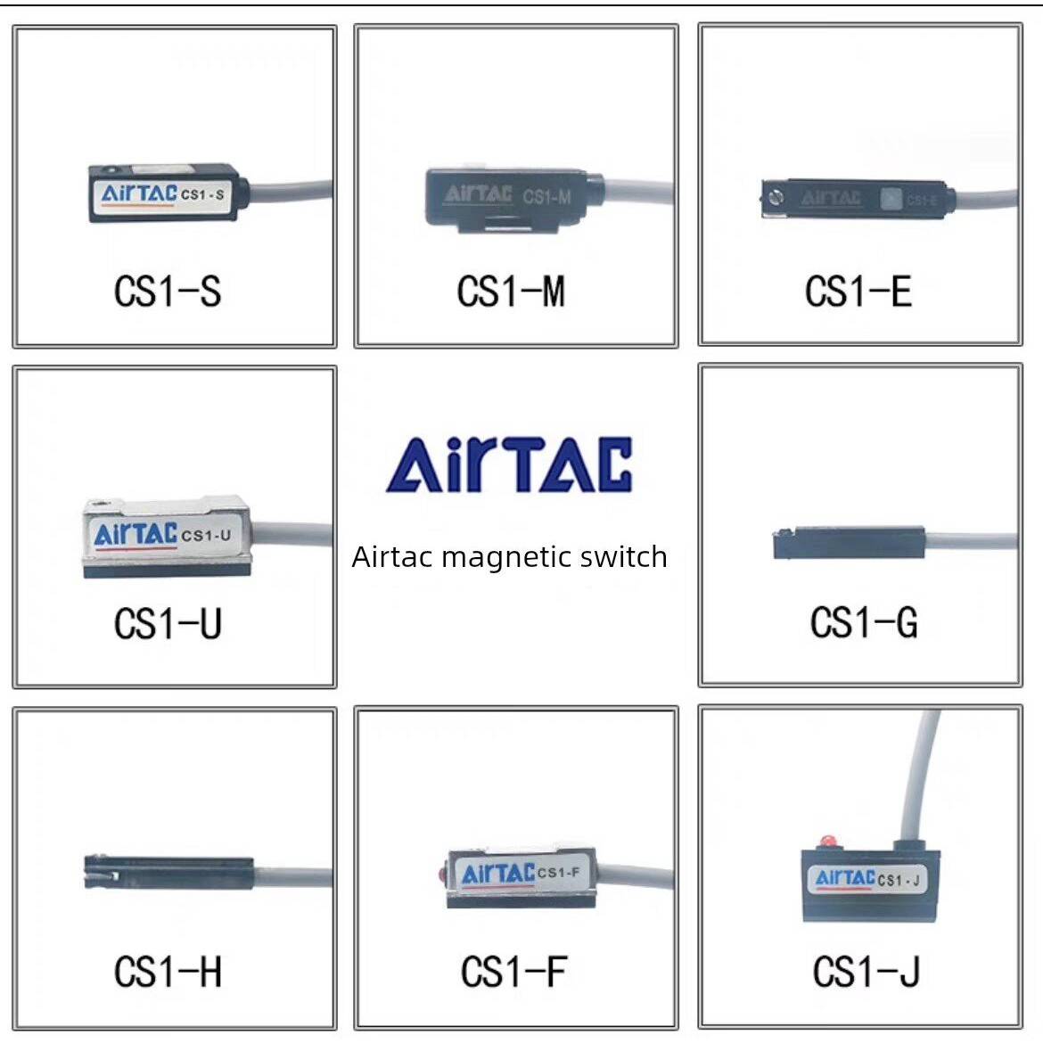 亚德客磁性开关CS1-J CS1-G CS1-F CS1-U CS1- H-M020气缸传感器