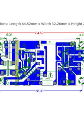全功率12V2A开关电源9V2500Ma直流模块5V3A适配器24V1A驱动模块板