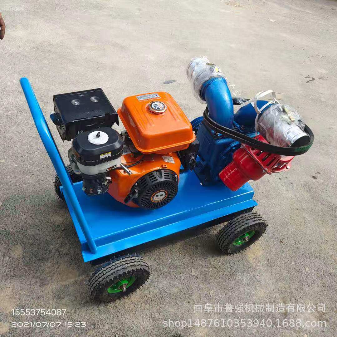 柴油双叶轮喷灌泵大流量高扬程抽水泵河南6寸抽水机批发
