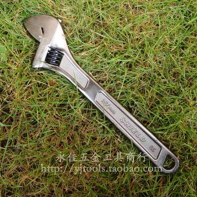 SHIELD黑镍精品高档活扳手 活动扳手 活络扳手10寸 带刻度250mm