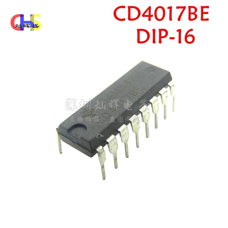 全新 CD4017BE CD4017 BE 十进制计数器 直插DIP-16