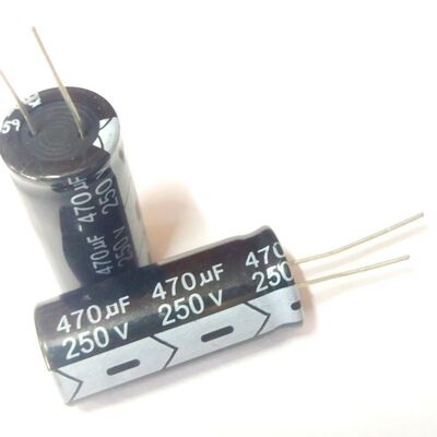250V470UF 直插铝电解电容 470UF250V 体积18*40MM 250V/470UF