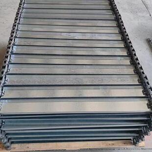 304不锈钢链板输送机碳钢链板耐高温链板传送带冲孔链板输送带