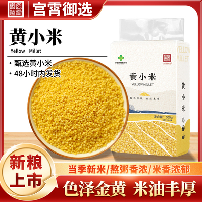 黄小米500g袋装色泽金黄有营养