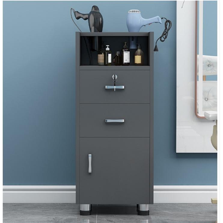 发廊柜美容美发店产品工具推车柜子落地带抽屉储物柜可移动理发柜