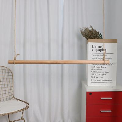 服装店挂衣杆实木吊杆上墙悬挂橱窗吊架童装女装展示架吊挂衣架子