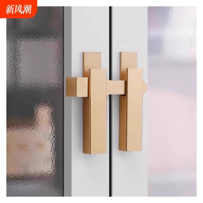 新款明插销门扣门栓防盗门锁扣门闩卫生间木门销铝合金免打孔插销