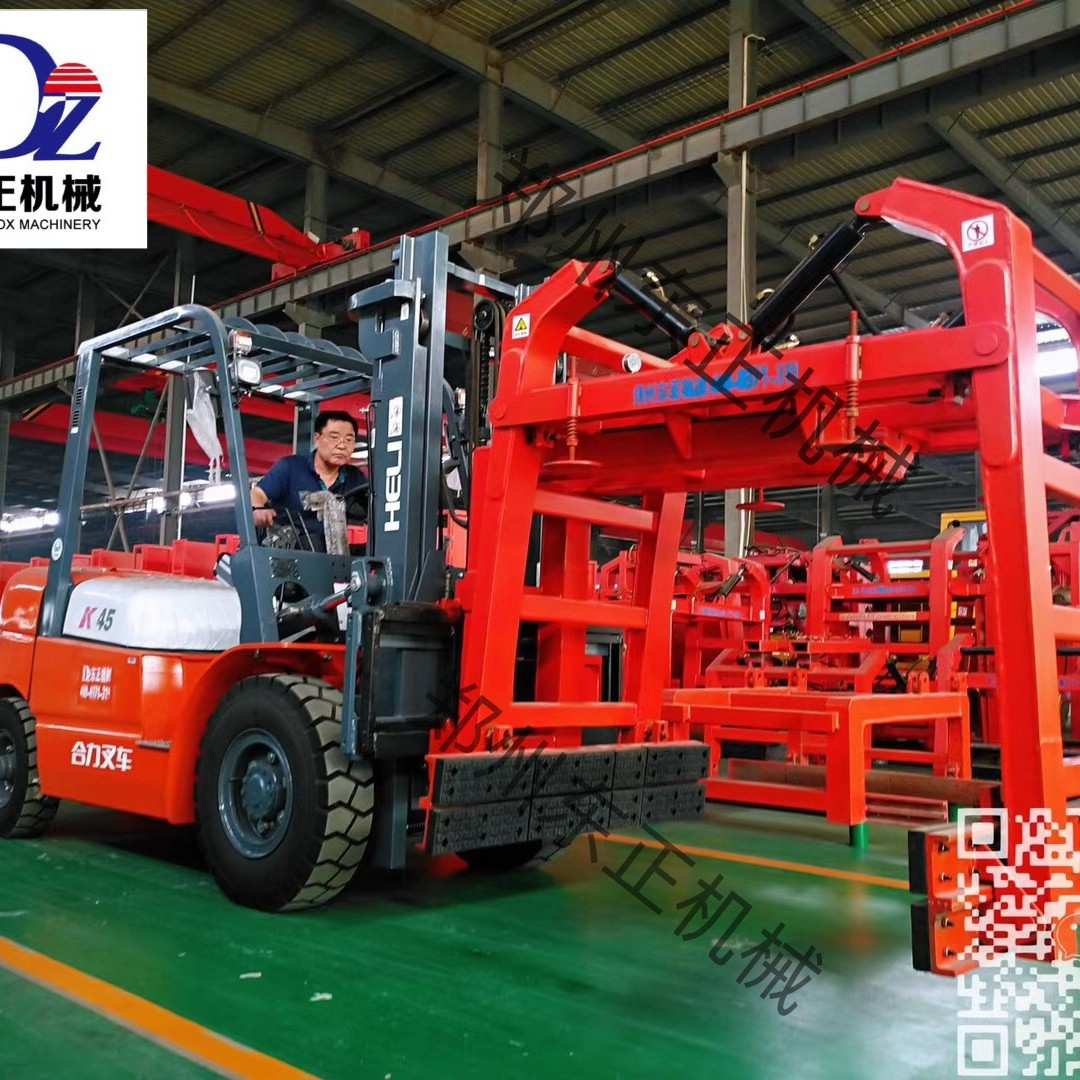 叉车加装抱砖夹 砖厂建筑工地等专用设备 整跺搬运转移搬砖机