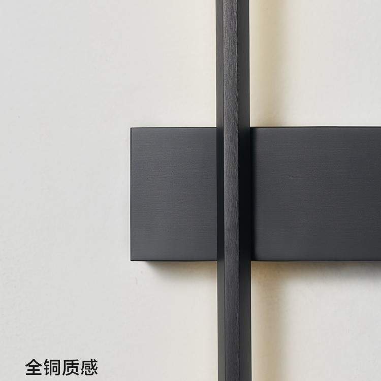 意式极简 一字壁灯现代简约高端雅黑几何设计客厅卧室线条床头灯