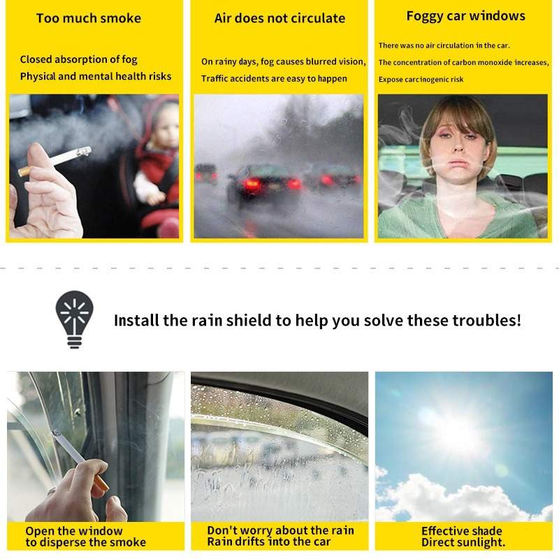 适用于丰田Toyota Raize Window visor车窗晴雨挡雨遮阳板