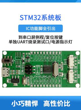 入门级 STM32系统板 开发板 支持循环测试 循环动图 UART通讯