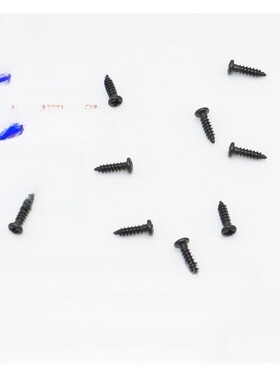 黑色圆头十字自攻螺丝盘头自攻电子小螺钉M1.2M1.41.51.61.782345