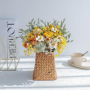 干花花束客厅摆设轻奢高档天然风干真花网红通草花装饰摆件高级感
