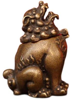 纯铜望天吼摆件貔貅熏香炉瑞兽镇宅大小精工朝天吼铜神兽