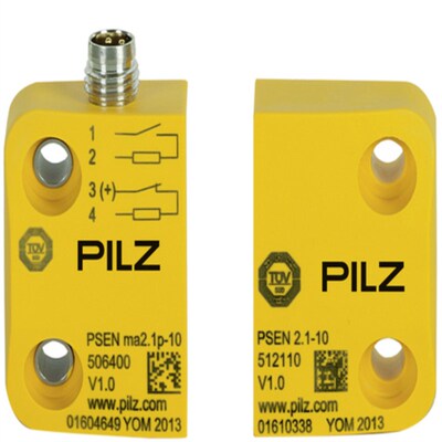 德国原装皮尔兹PILZ 非接触式磁性开关506322 一套 带线缆