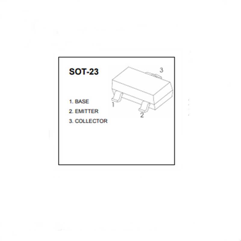 S8050封装SOT-23 丝印J3Y 电流500MA NPN小功率晶体管 贴片三极管