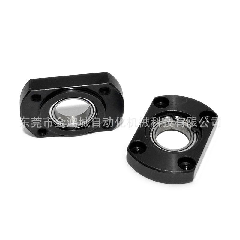 带扣环嵌入对边法兰带座单轴承座组件光轴固定钢支架BGCRB BFJ21