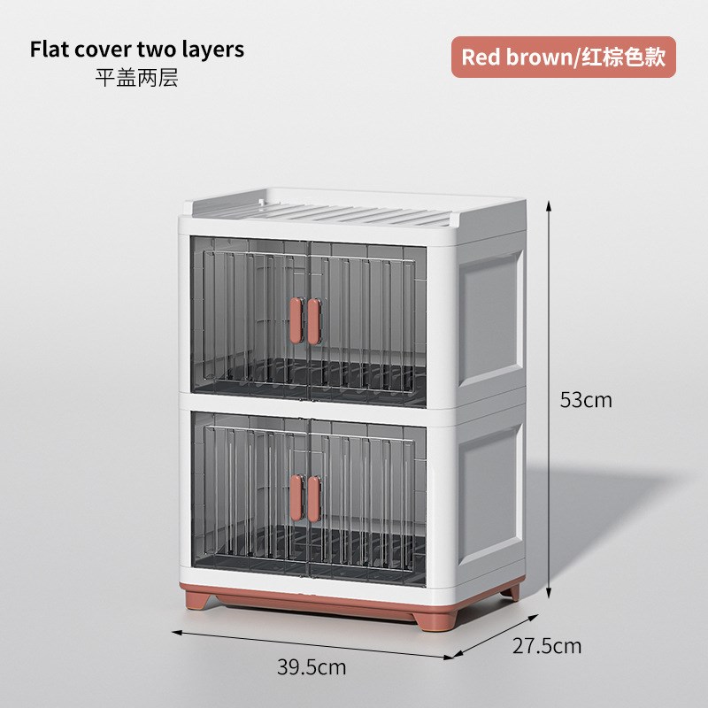 厨房碗架碗筷收纳盒碟盘沥水置物架塑料碗柜家用带盖放餐具装碗箱