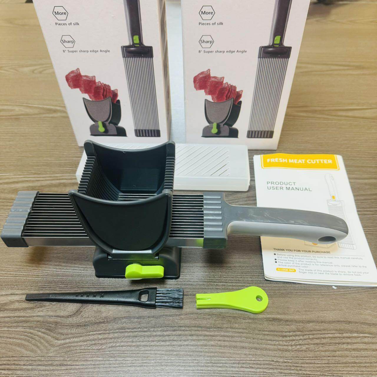 跨境切肉器切片器不锈钢家用快速切肉片多功能切肉肉丁肉丝切菜机