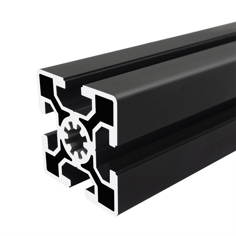 5050黑色工业铝型材 自动化设备机加5050欧标黑色铝合金型材