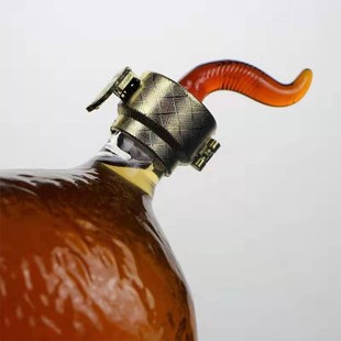 厂家创意福猫泡酒瓶加厚高硼硅玻璃酒瓶密封酒瓶醒酒器家用倒酒器