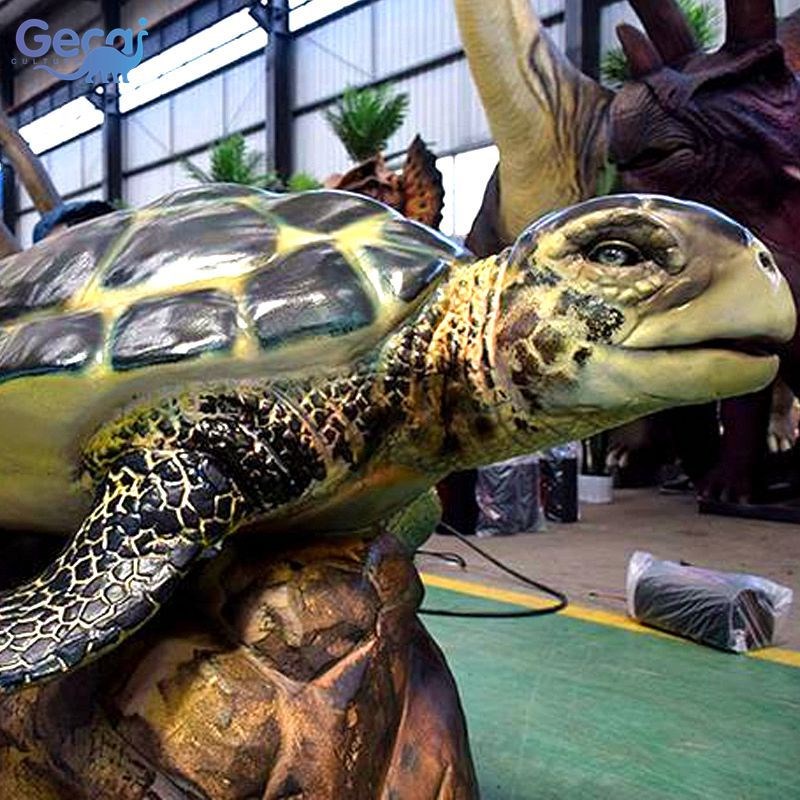 大型仿真海洋动物景区海洋馆主题公园游乐场展览机械海龟动态模型