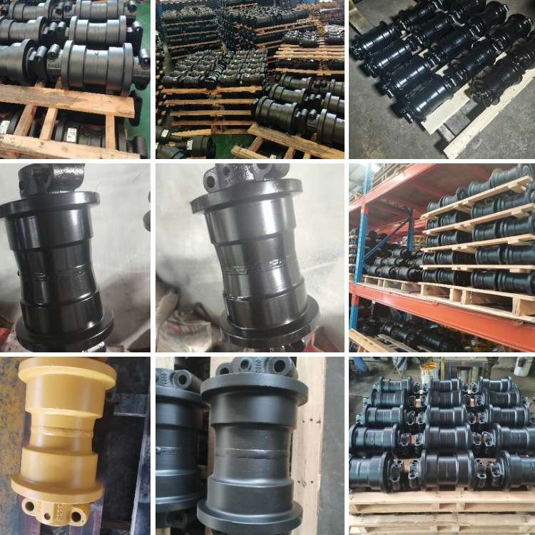 挖掘机底盘配件四轮一带斗山DX60支重轮马拉头斗轴套护链架挖斗齿