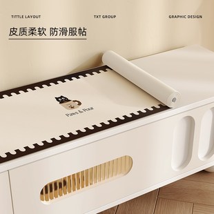 柜桌面保护垫 简约电视柜桌垫轻奢高级感防水防油防烫免洗餐边柜鞋
