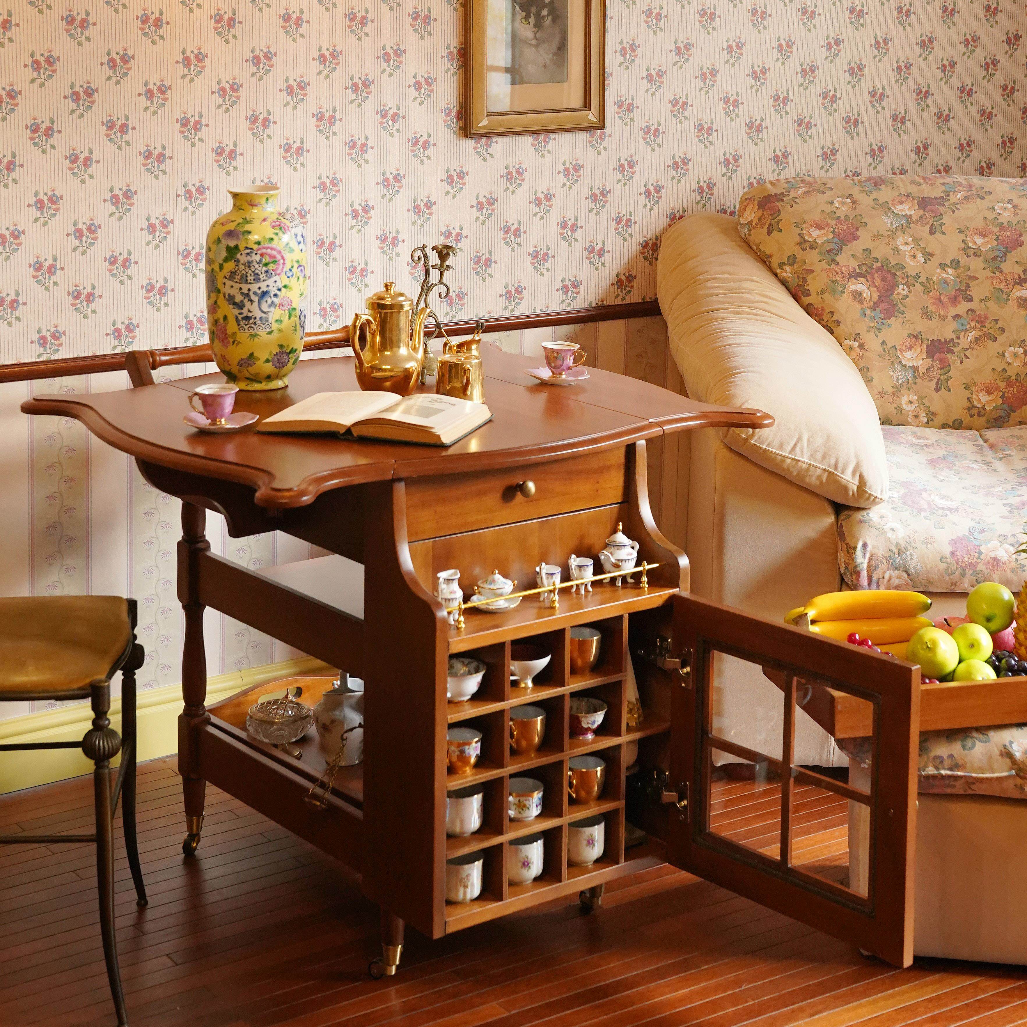 「卡米尔的随行桌」故我今我小茶车折叠收纳推车咖啡桌餐桌可移动