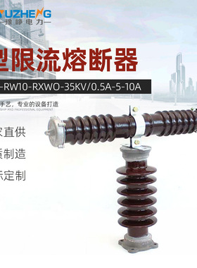 豫峥 RW9-RW10-RXWO-35kv/0.5A-5-10A户外陶瓷高压T型限流熔断器