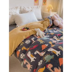 定制牛奶丝绒被套150*180*200*215*220*230*250/248×248cm