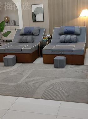 大厅休息足浴足疗发浴室QTL洗修脚按沙体摩床炕床床一床足疗沙发