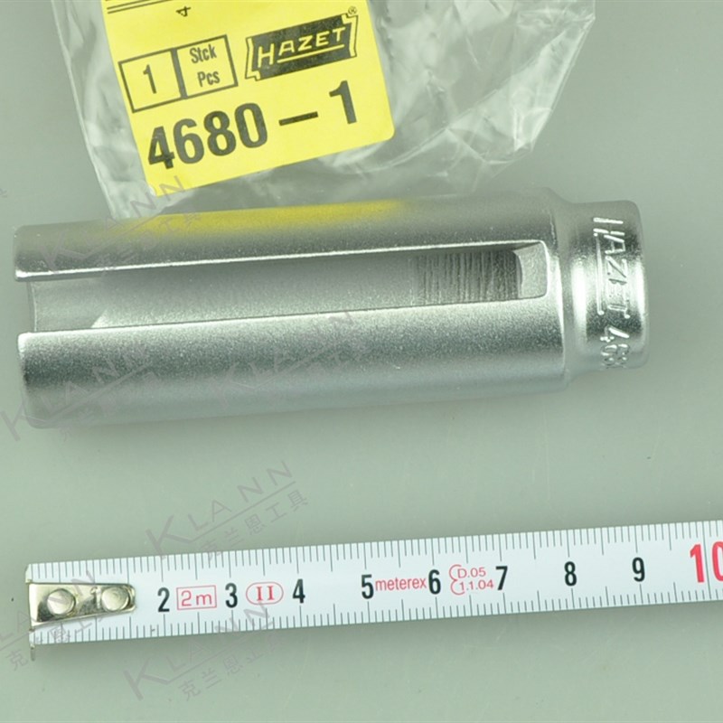 德国HAZET氧传感器套筒 4680-1 22mm 适用大众车系 汽修专用工具