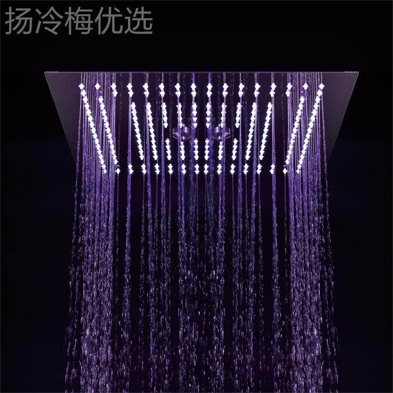 HID洒EE暗装花套装400*400PHI05037两功能LE顶喷入墙D式恒温淋浴